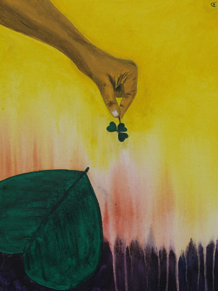 Acryl Bild "Vom Gl&uuml;ck verlassen" / / / > zur&uuml;ck >