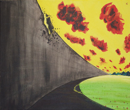 Acryl Bild "Aufbruch - der Beginn" / / / > zur&uuml;ck >